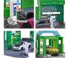 Petrol Station BP with 1 Vehicle, 17.5 x 28.3 x 10.5 cm