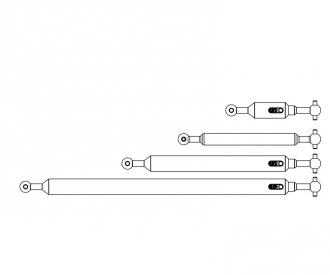 1:14 Prop.shaft Set 6x6 (4) FH adj.