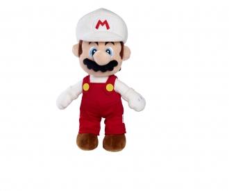 Super Mario Feu Mario en peluche, 30cm