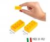 Blox 100 briques jaunes 8 plots en boîte