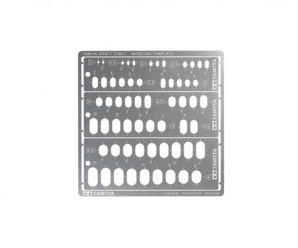 Modeling Template RR 1-6, hobby scribing guide