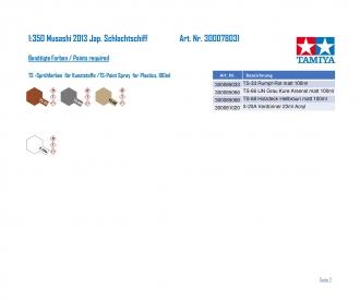1:350 Musashi 2013, battleship model kit