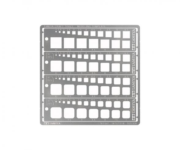 Modeling Template Square 1-10, stencil set