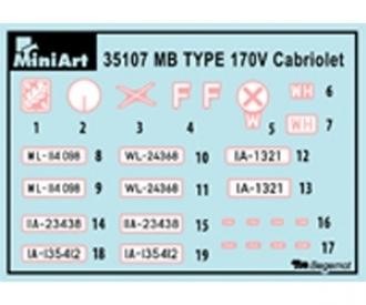 1:35 Dt. Stabsfahrzeug Typ 170V Cabriol.