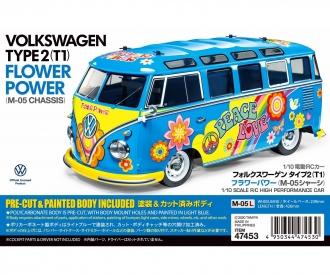 1:10 RC VW Bus Type 2 T1  Flower Power