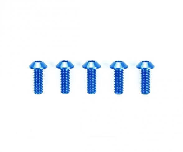 3x8mm HG Alu HH Screw Blu *5