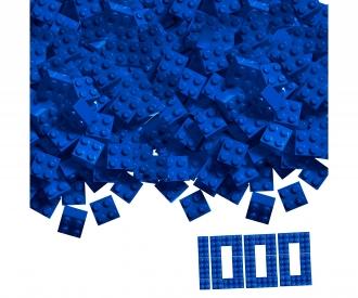 Blox 1000 briques bleues à 4 plots en vrac