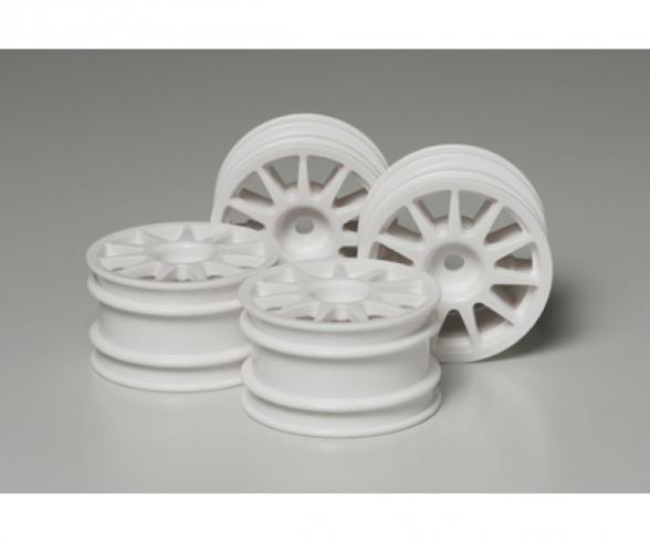 M-Chassis 11-Spoke Wheels, RC wheel set, white