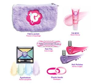 Smoby Glam me up Kinderkosmetik Set mit Plüsch-Tasche
