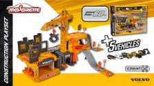 Majorette Construction Creatix Playset incl. 5 Volvo vehicles