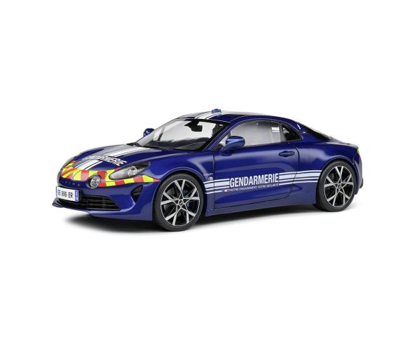 Alpine A110 Gendarmerie, voiture miniature en métal moulé, 1:18