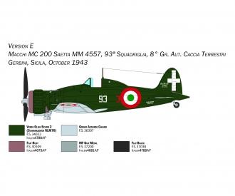 Macchi MC. 200 Series XXI-XXIII Aircraft Kit