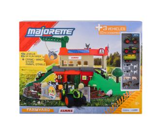 Farmyard with 3 Vehicles Playset, 56 x 36 x 24 cm