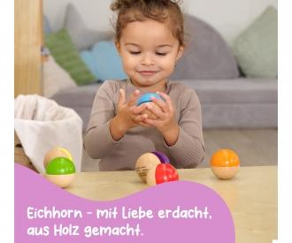 Eichhorn Musik Holzkugel mit Sound