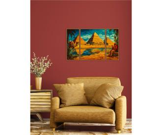 Egypt Triptych - Painting by Numbers