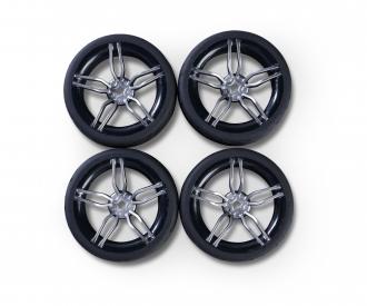 1:10 Design 10Sp., wheel set, silver 26 mm