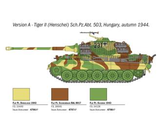 Italeri King Tiger model kit 1:56 with figure