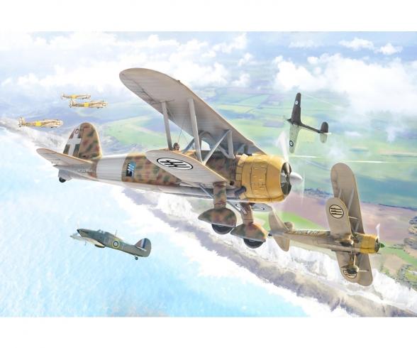 Italeri Fiat CR.42 Falco Aircraft Kit 1:72