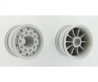 1:14 Truck Front Wheel, rim, wide ABS
