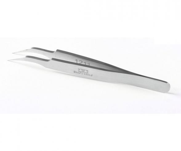 HG Angled Tweezers, model tool, stainless steel