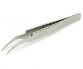 Tamiya HG Angl. Tweezers round Tip Steel