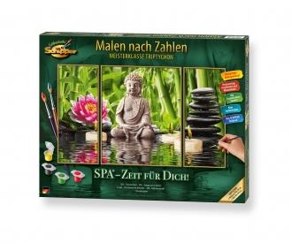 SPA - Time for You! Triptych - Painting by Numbers