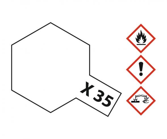 X-35 Semi Gloss Clear, acrylic paint, 10 ml