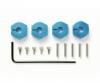 Clamp Alu Wheel Hub, accessory set, 5 mm blue