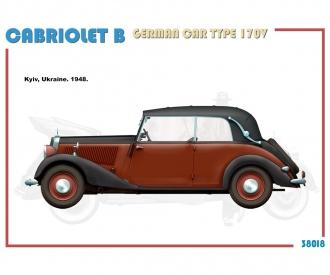 1:35 Voiture allemande Type 170V Cabriolet B