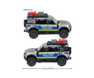 Land Rover Defender 90 Police, voiture miniature en métal moulé