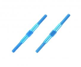 Alum. Turnbuckle Shaft 3x42mm (2) blue