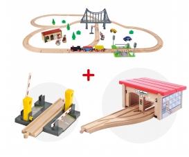 Eichhorn wooden train bundle