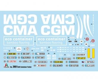 Italeri 1:24 Container Auflieger 40Ft Kit