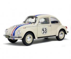 VW Beetle 1303 Racer #53, voiture miniature en métal moulé, 1:18