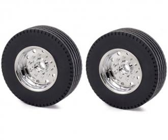 1:14 Wide Wheel f.Tamiya Trailer (2) Hex
