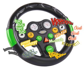 BIG Tractor Sound Wheel – Interaktives Spiellenkrad mit 8 Sounds
