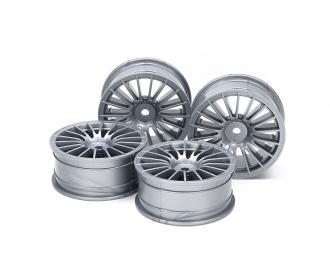 1:10 18-Spoke Grey Wheel Rims, RC accessory