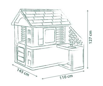 Smoby Life Pretty Playhouse + Kitchen
