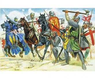 The Knights XIth Century Crusaders Model Kit 1:72