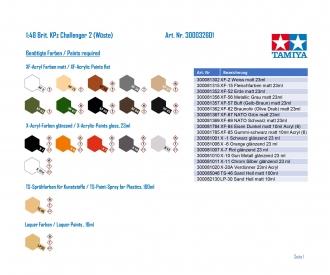 1:48 Brit. Challenger 2, plastic model assembly kit