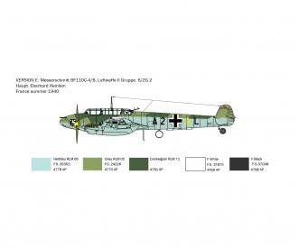 Italeri Bf 110 C-3/C-4 Zerstorer Model Kit 1:72