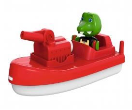 Fireboat with cannon and figure