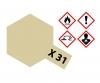 X-31 Titanium Gold Gloss, acrylic paint, 23 ml