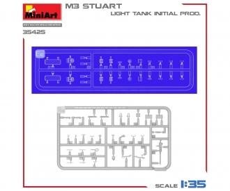 1:35 M3 Stuart leichter Panzer frühe Produktion