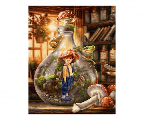 The Gnome 40 x 50 cm - Painting by Numbers