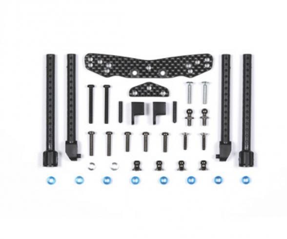 TT-01E Dämpferbrücke Carbon hinten