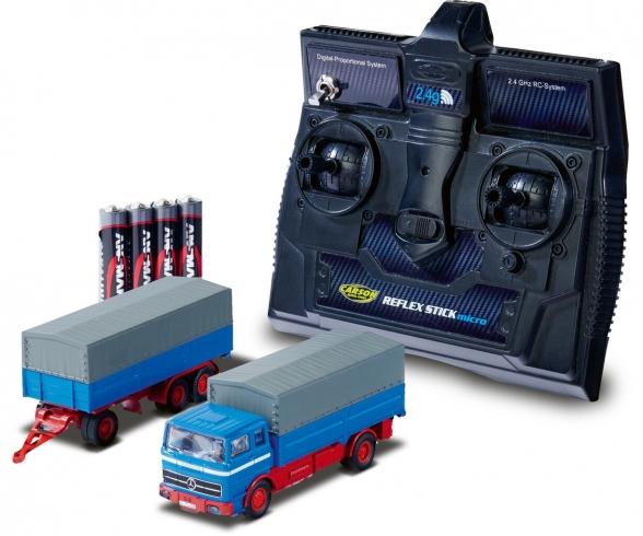 1:87 MB 1620 canvas w. trailer 100% bleu