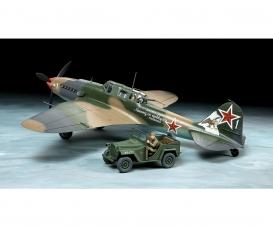 1:48 IL-2 Shturmovic & Veh. GAZ-67B model kit