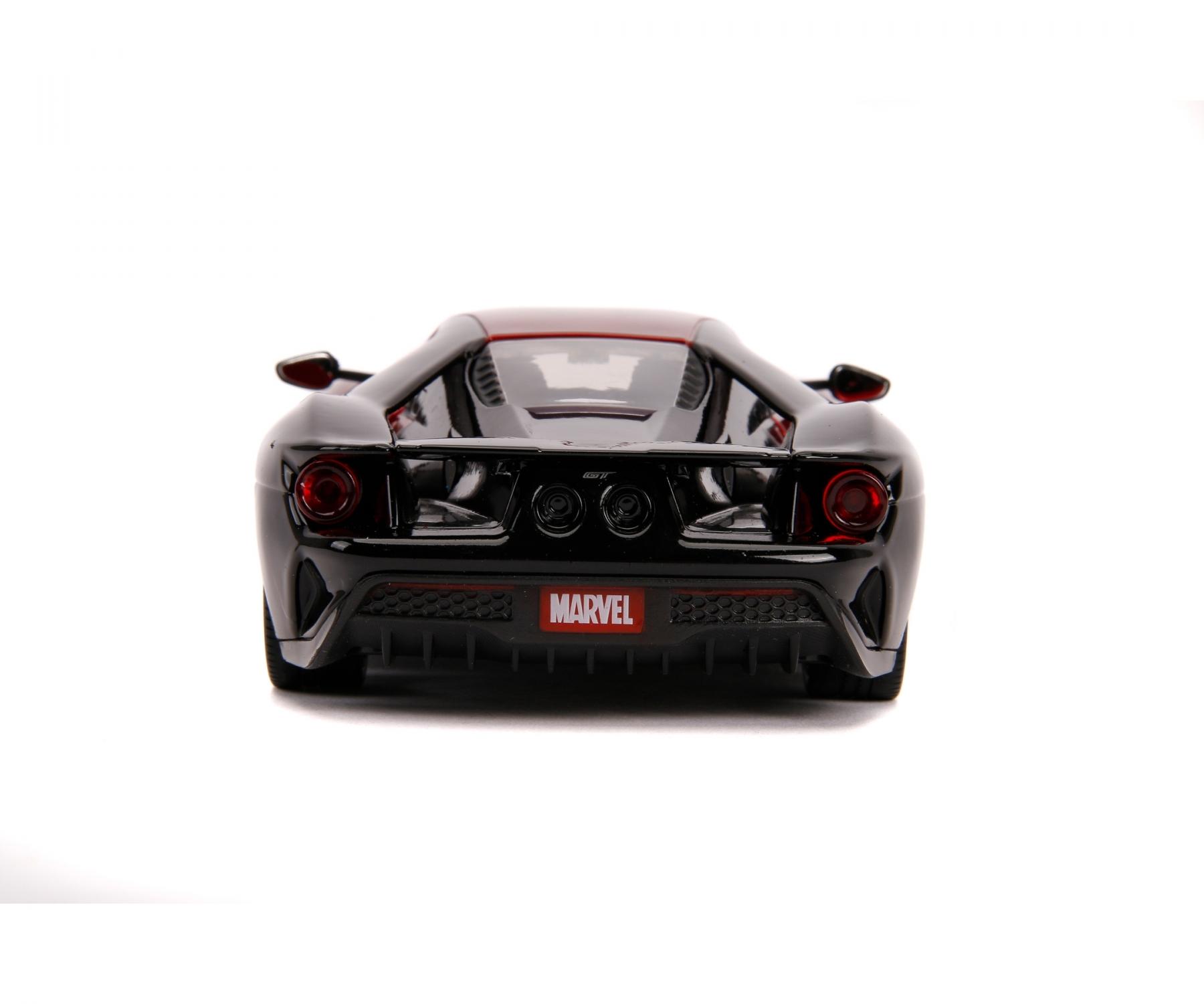 Voiture Miniature Marvel Miles Morales - Ford GT 2017 à L'échelle 1:24 | Jada Toys | Licence Officielle
