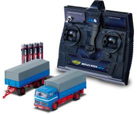 1:87 MB 1620 canvas w. trailer 100% bleu